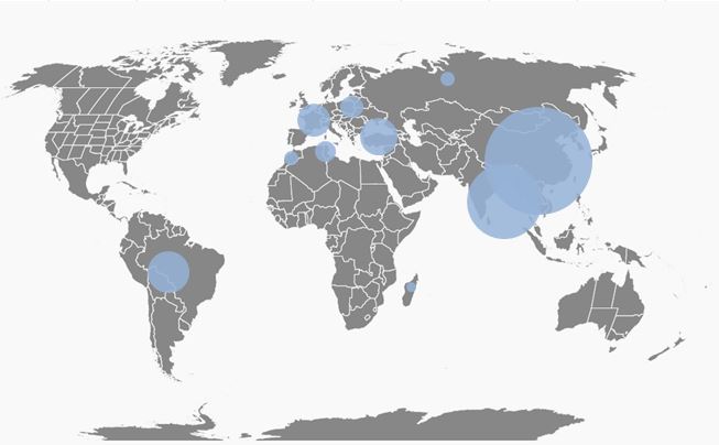 Carte monde site web