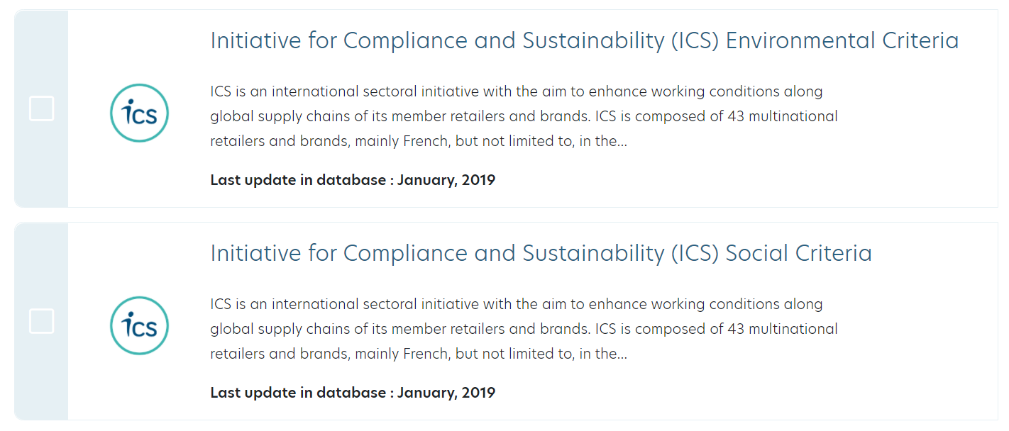 ICS - Standards Map - ITC